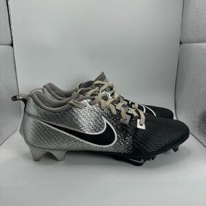 Nike Vapor Edge Speed 360 2 Shoes Mens Size 10.5 Black Silver DA5455-003 Soccer